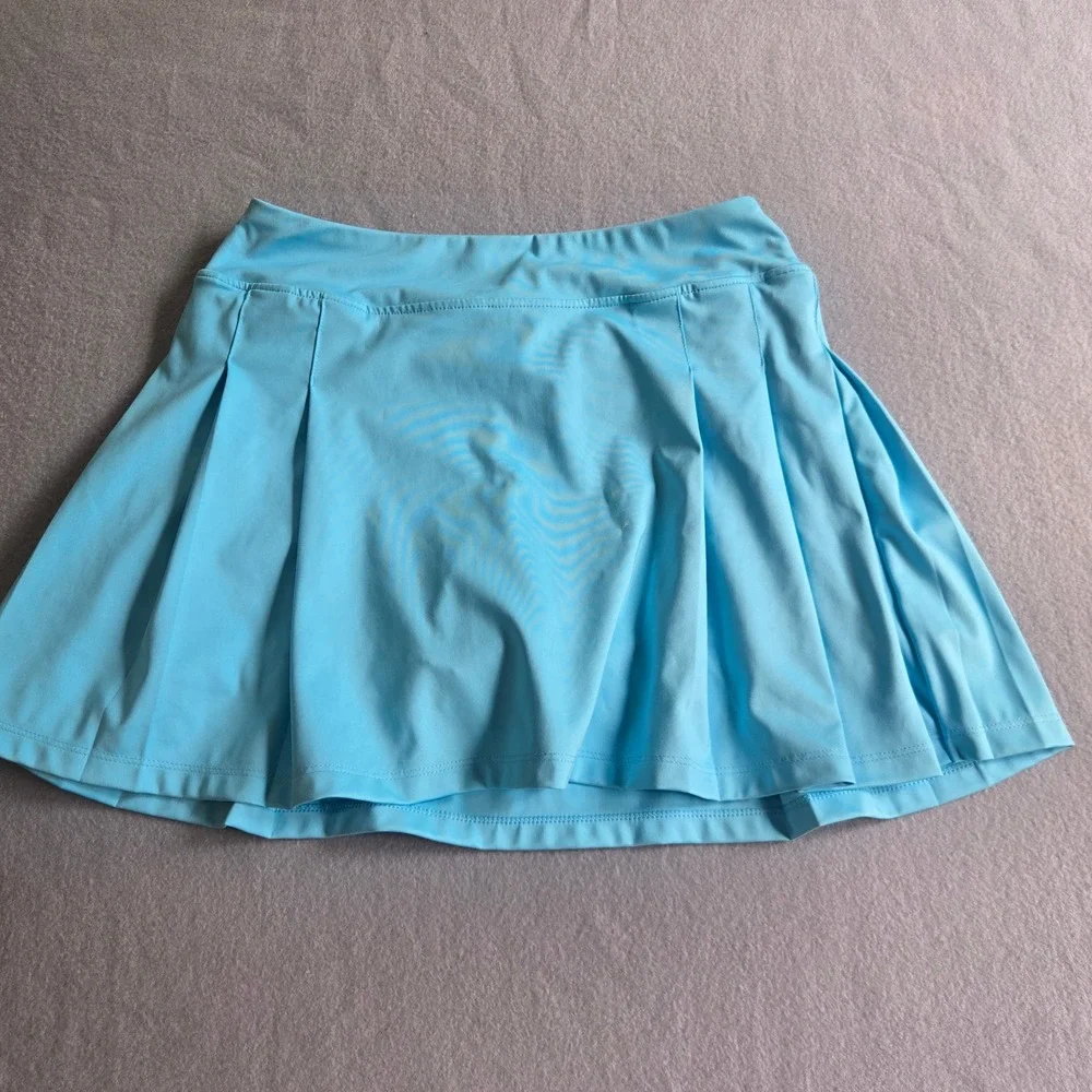 Tommy Bahama Golf Skort Womens Medium Blue Pleated Active Athletic Stretch